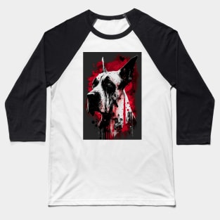 Great Dane Portrait Baseball T-Shirt